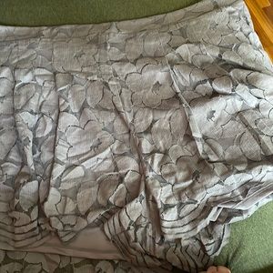 Plus size gray culotte shorts